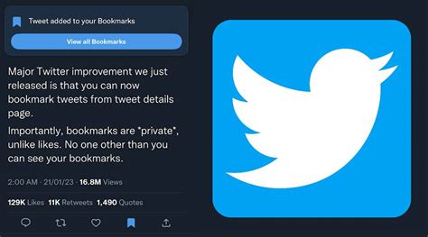 are twitter bookmarks public.
